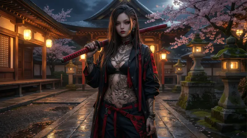 Midnight Sakura Ronin