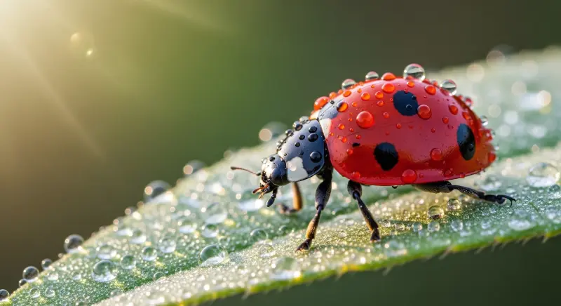 Ladybug Macro Nature 4K