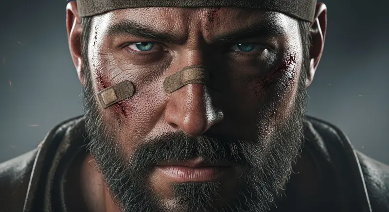 Battle-Scarred Veteran 4K