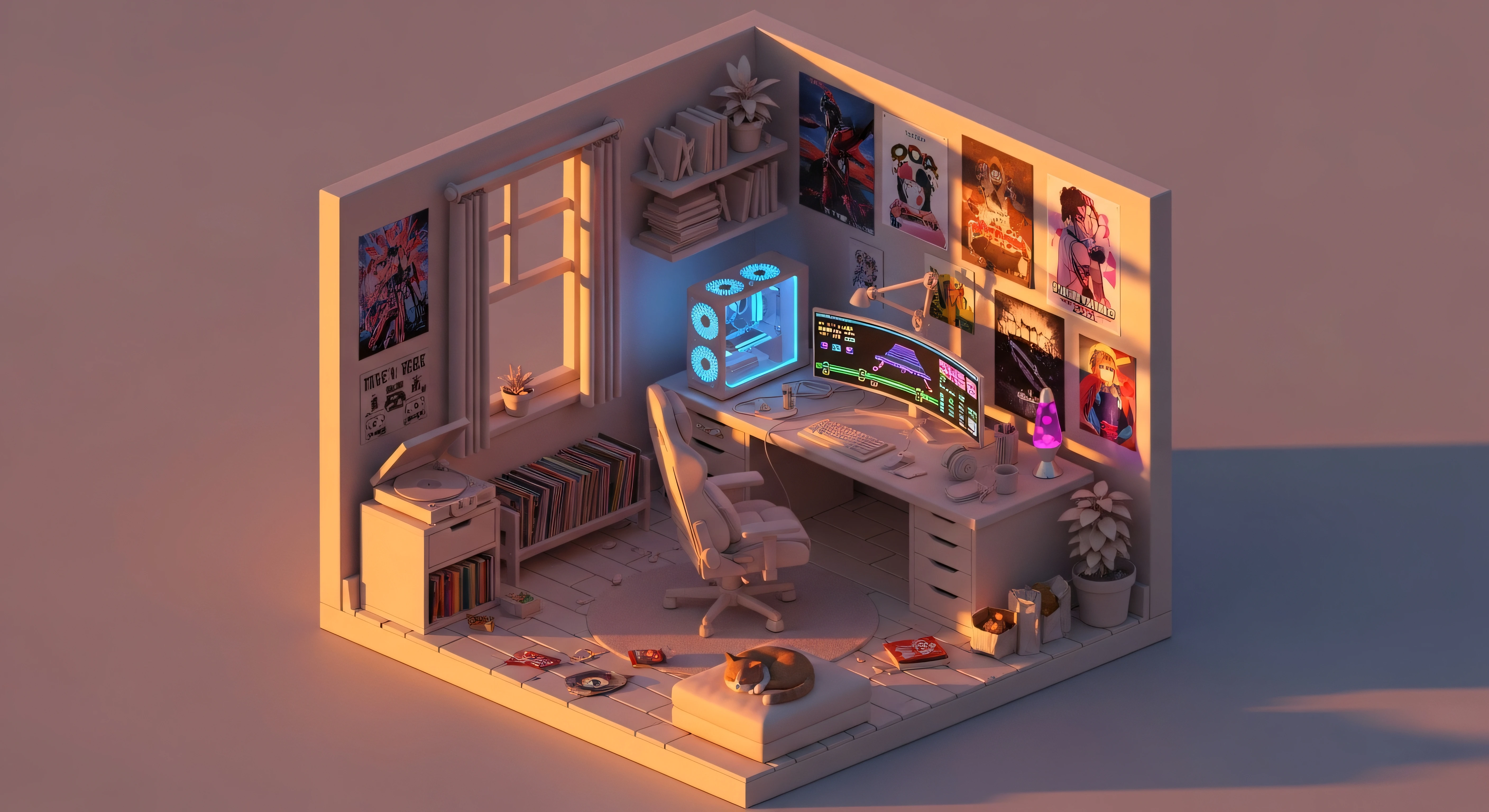Technology Room Isometric 4K