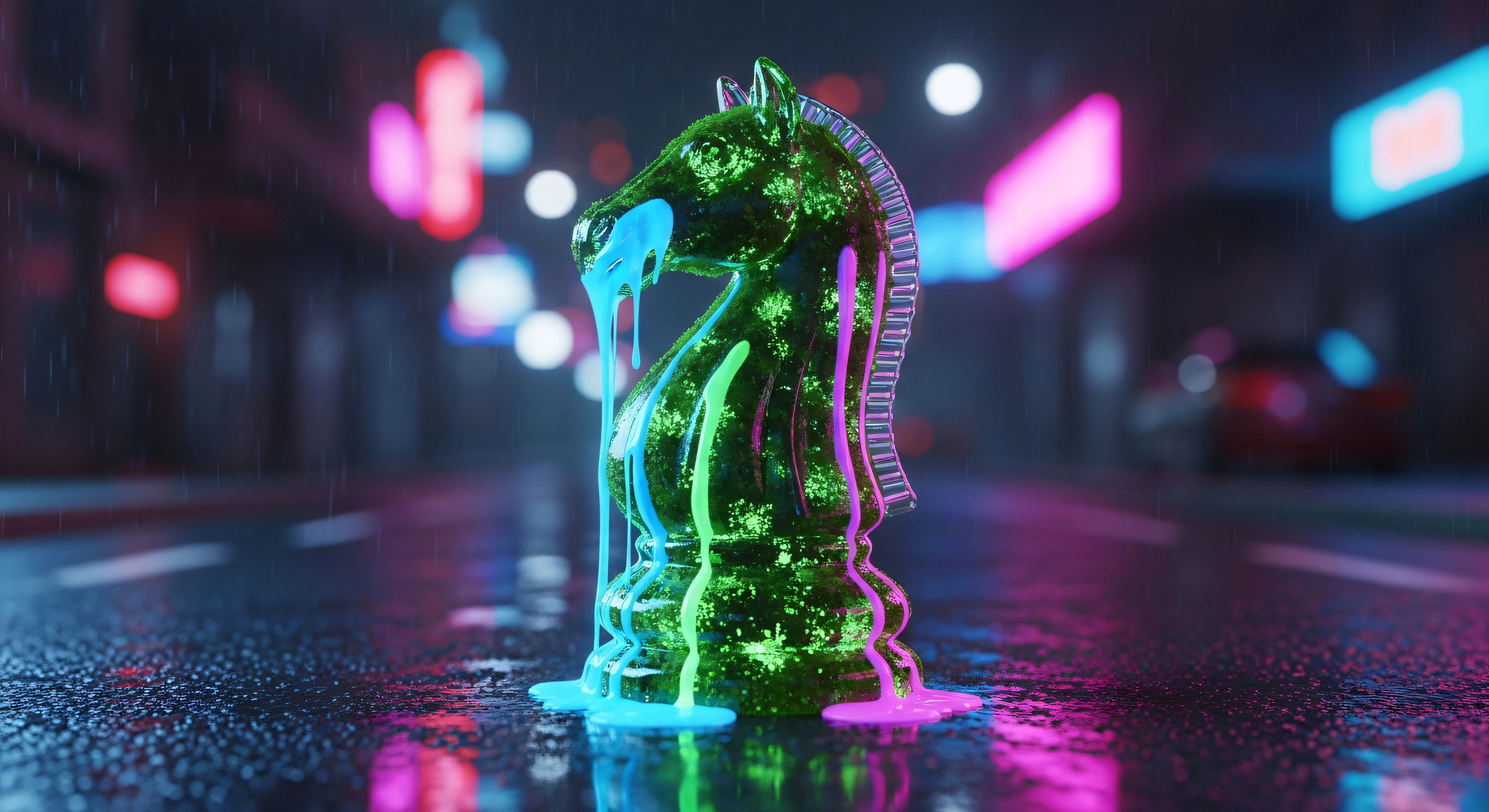 Cyberpunk Robot Warrior 4K