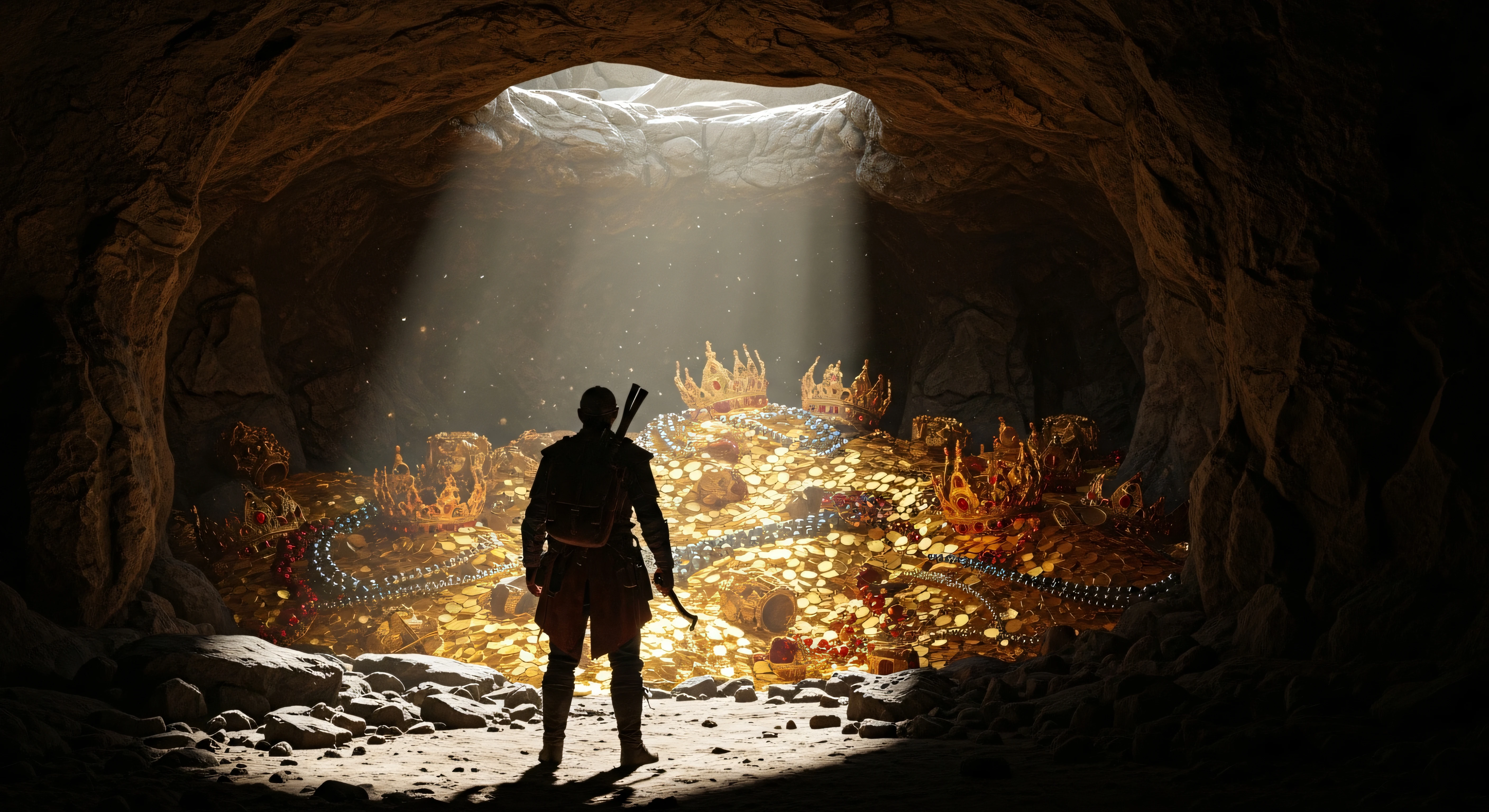 Light at Cave Entrance 4K