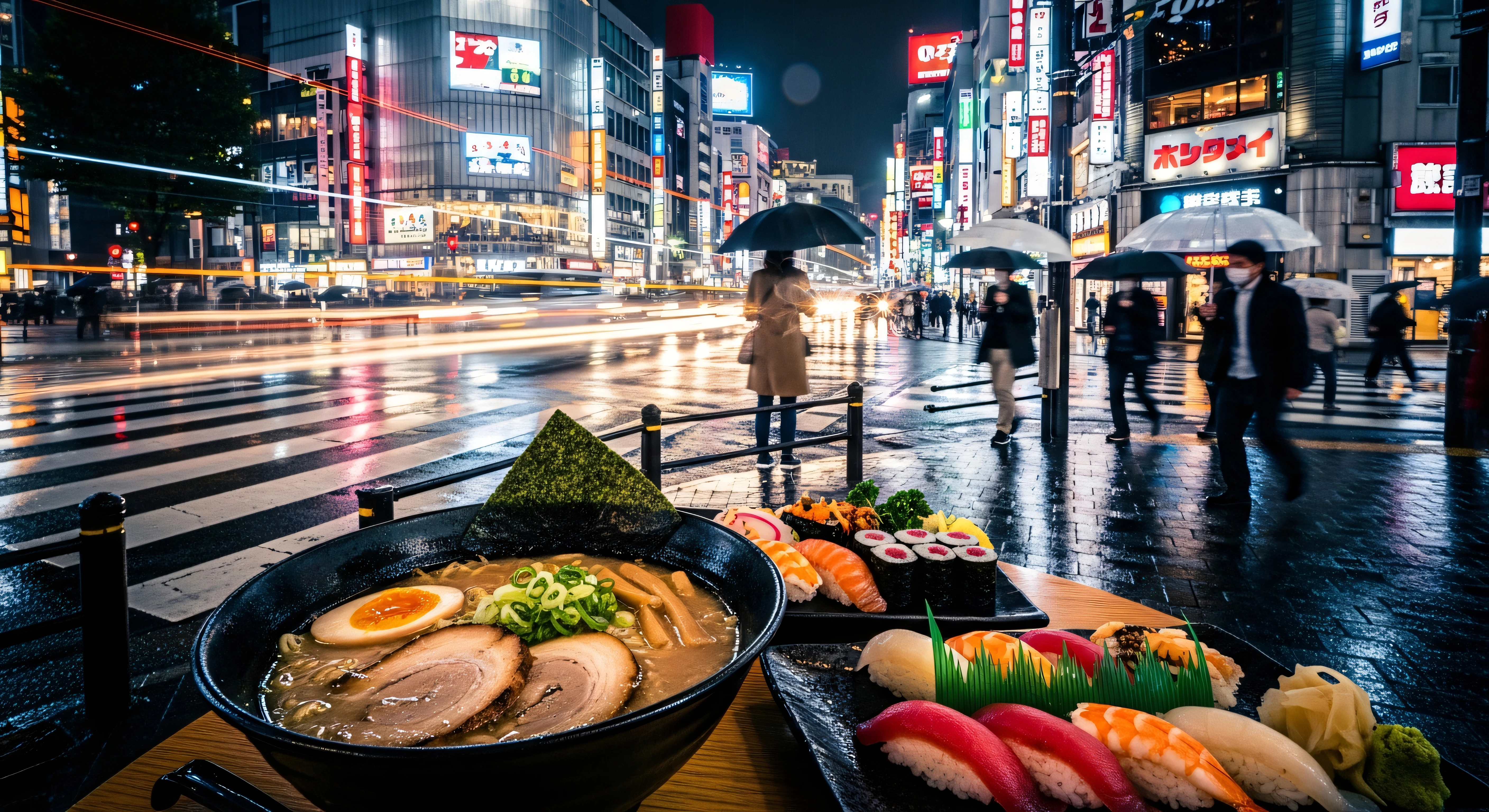 Rainy City Street 4K