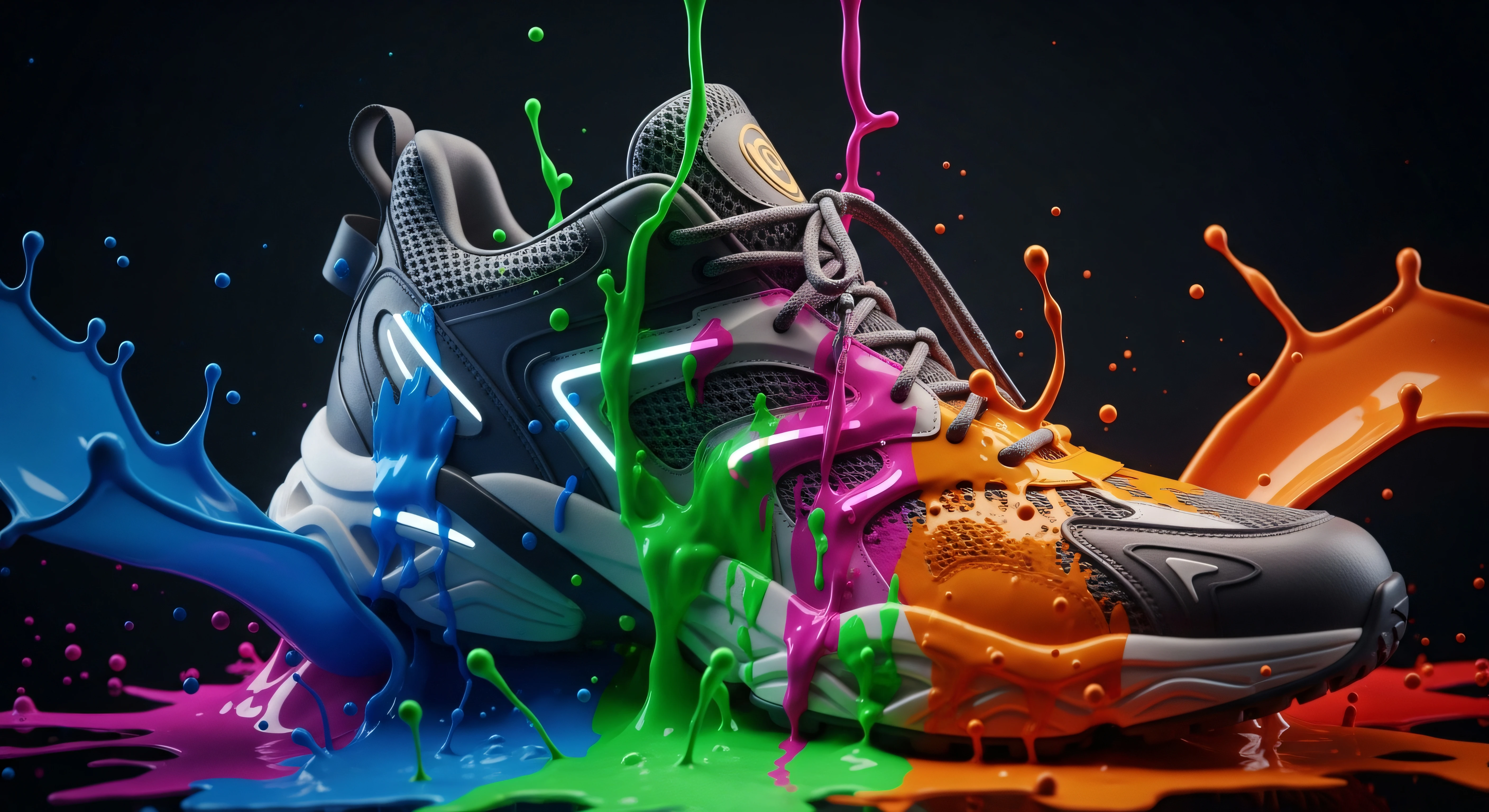 Painted Sneaker Art 4K