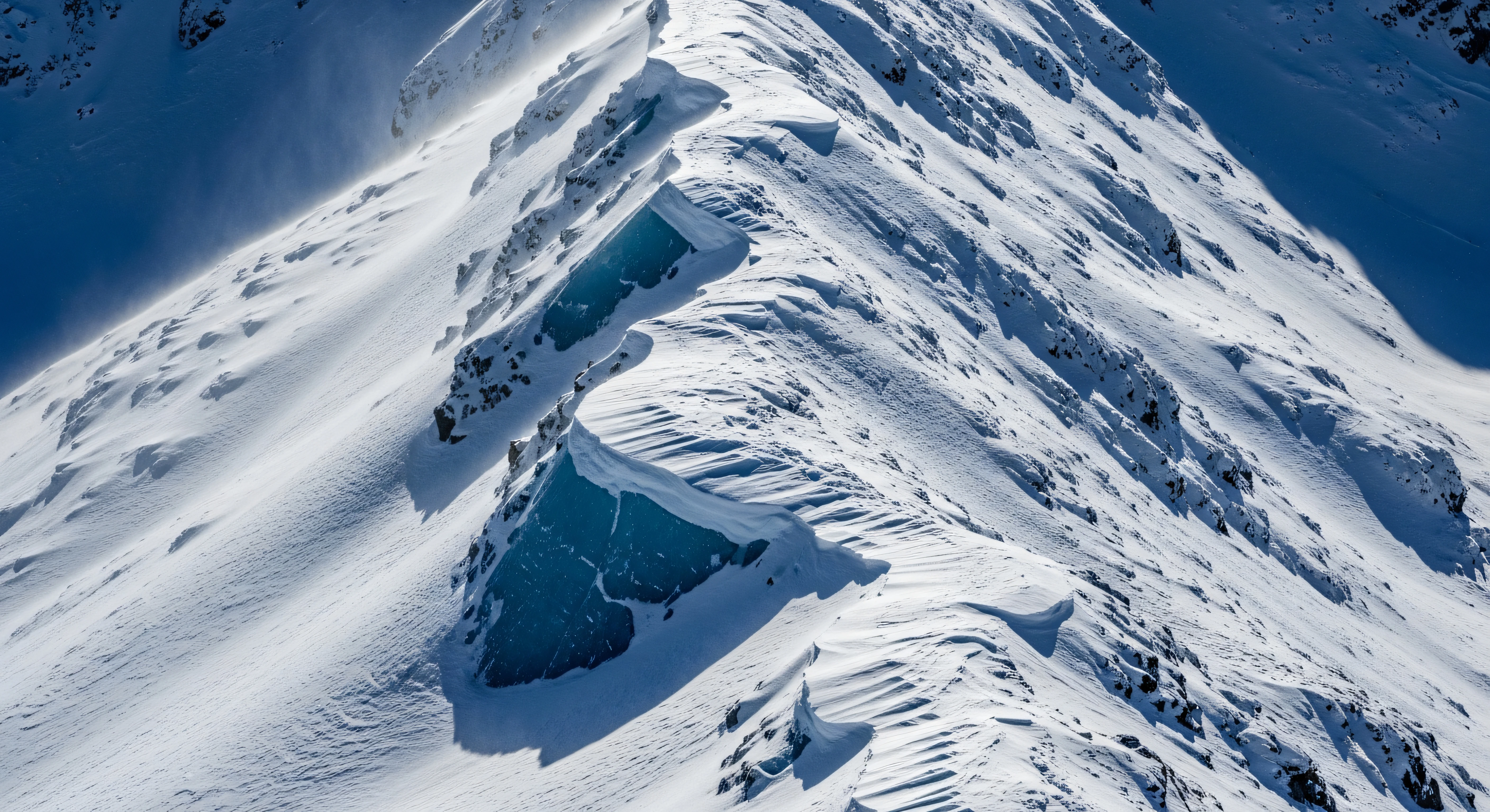 Sharp Snowy Mountain Peaks 4K