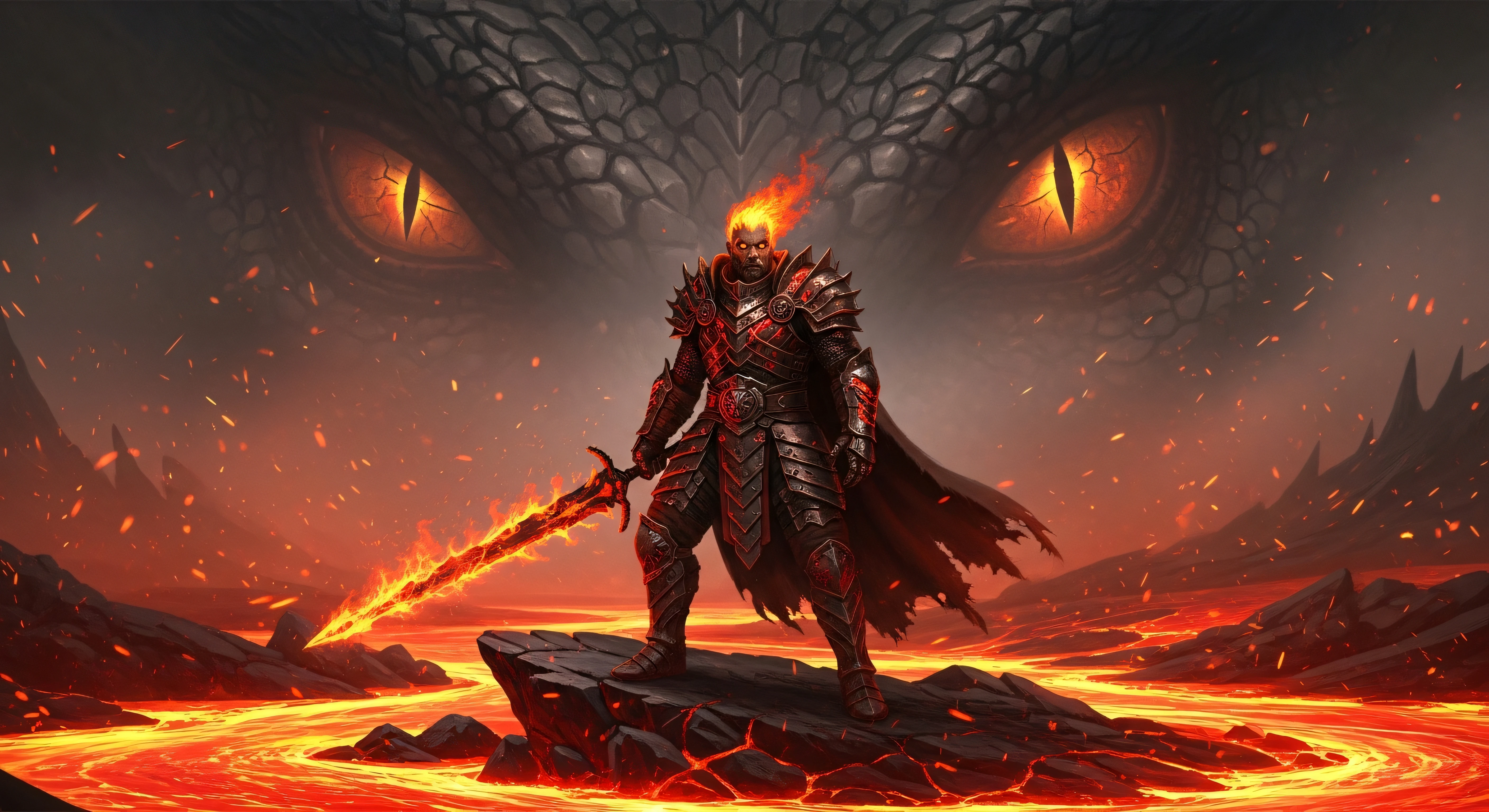 Magma Demon Knight 4k