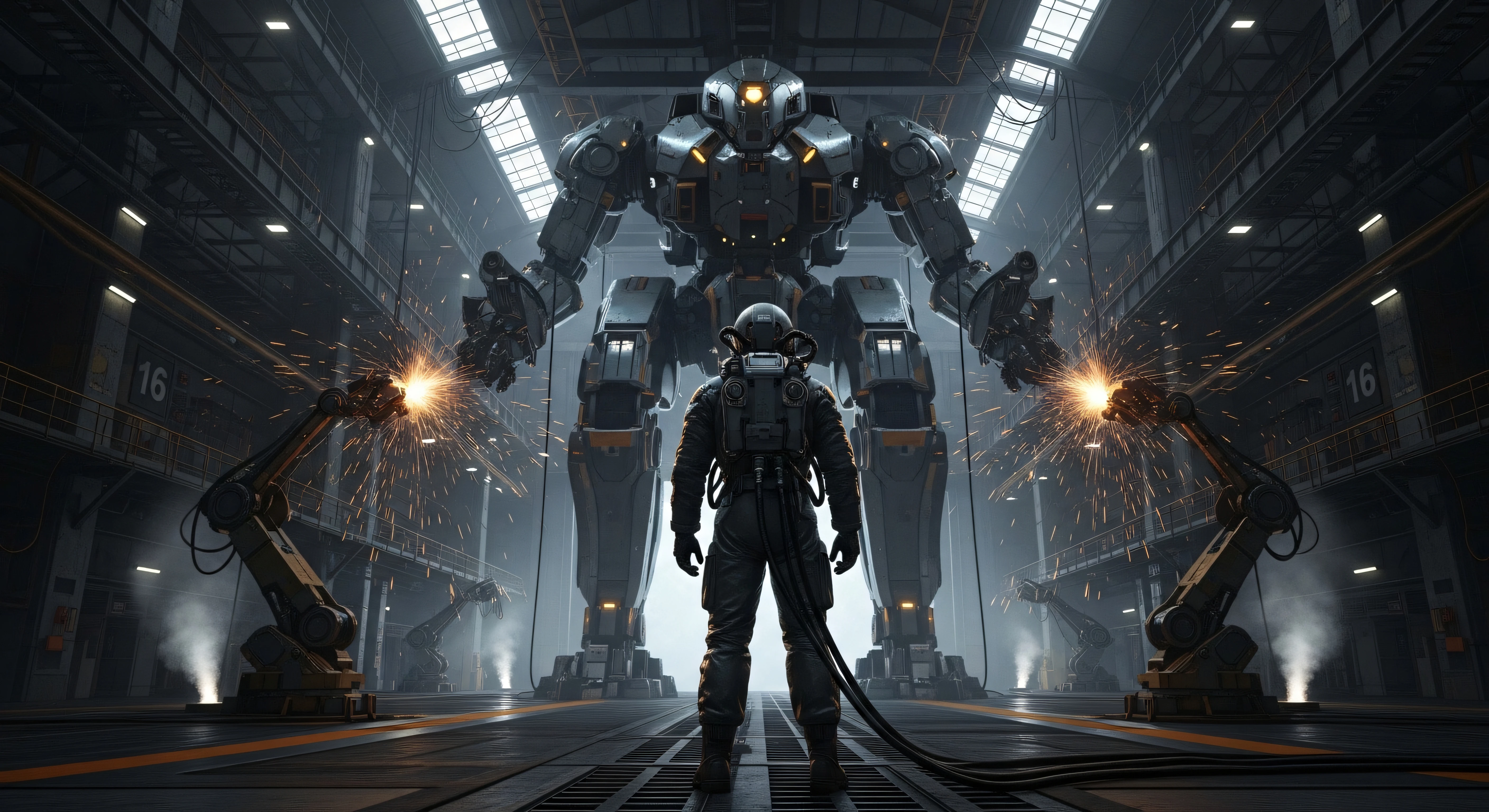 Mech Hangar 4k