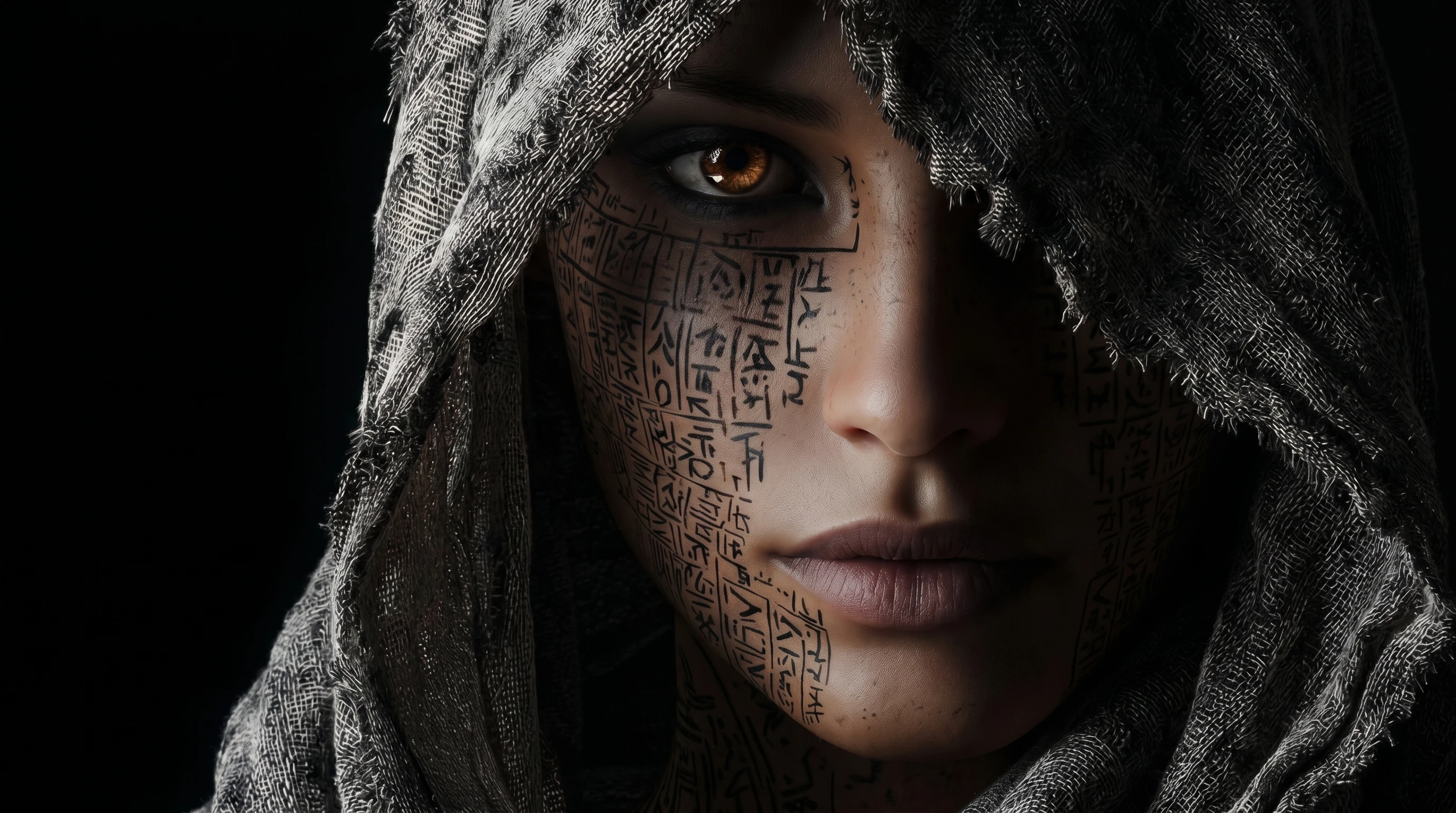 Hooded Mystery Face 4K