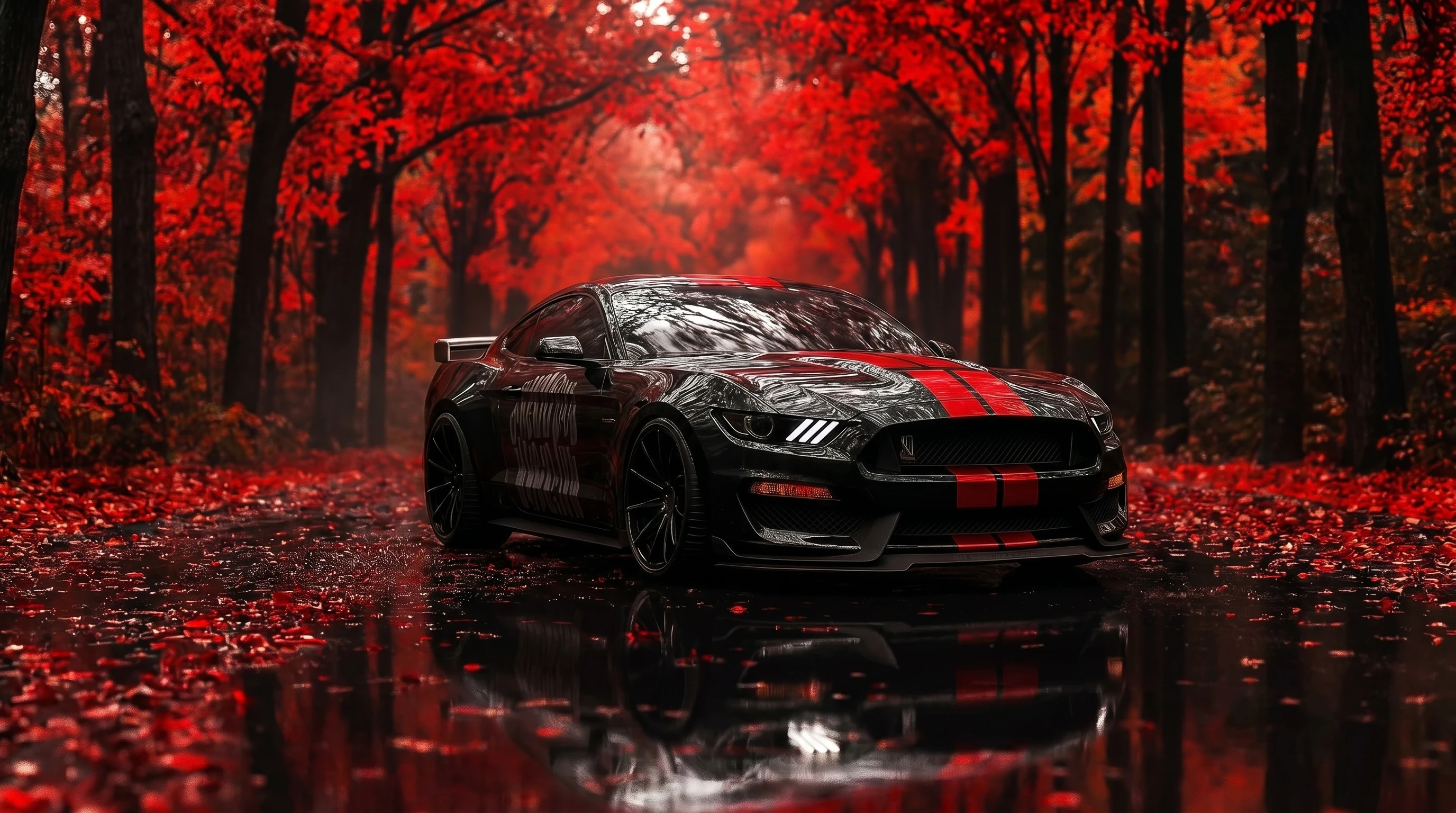 Crimson Forest Ride 4K