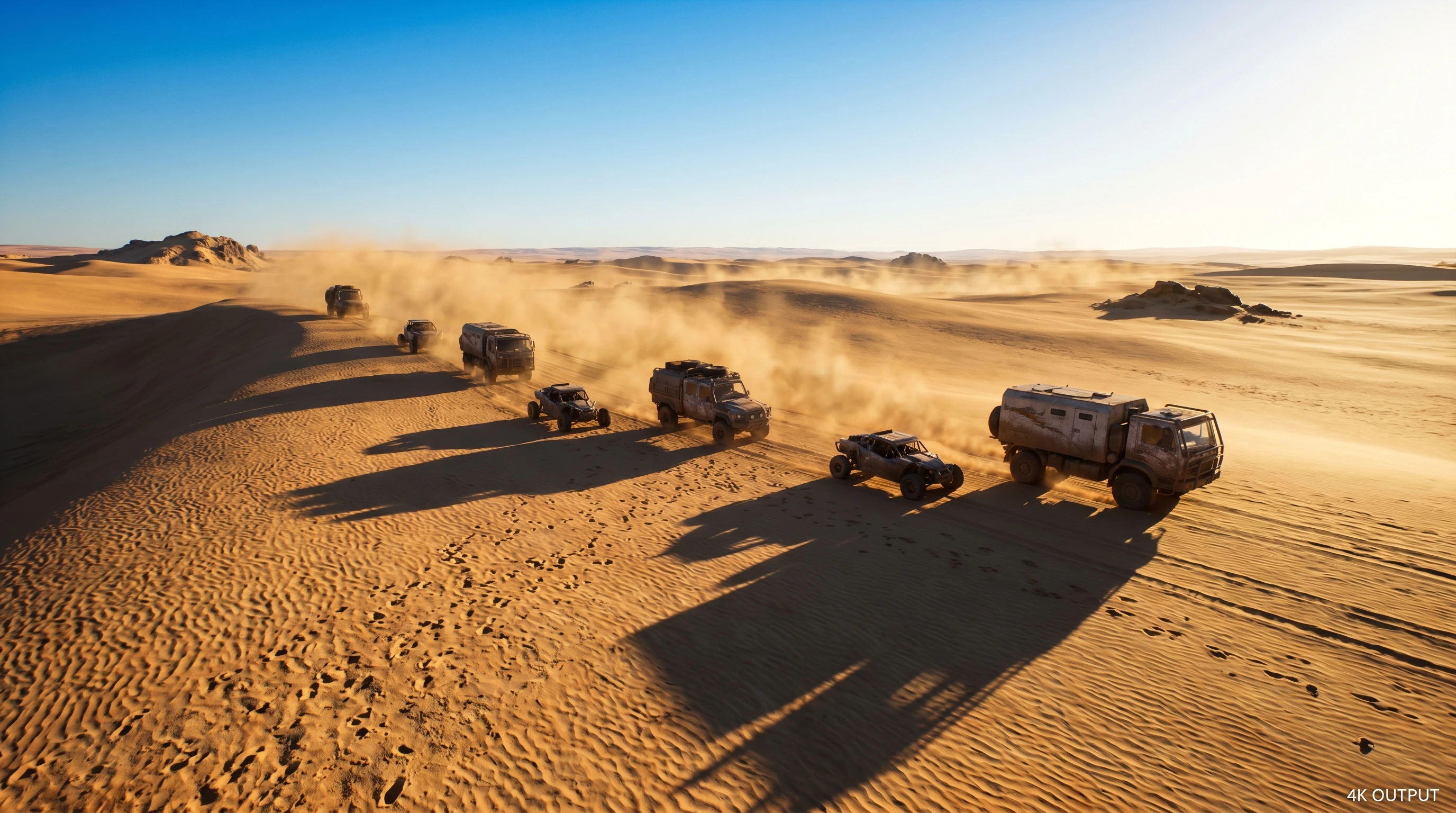 Desert Caravan Journey 4K
