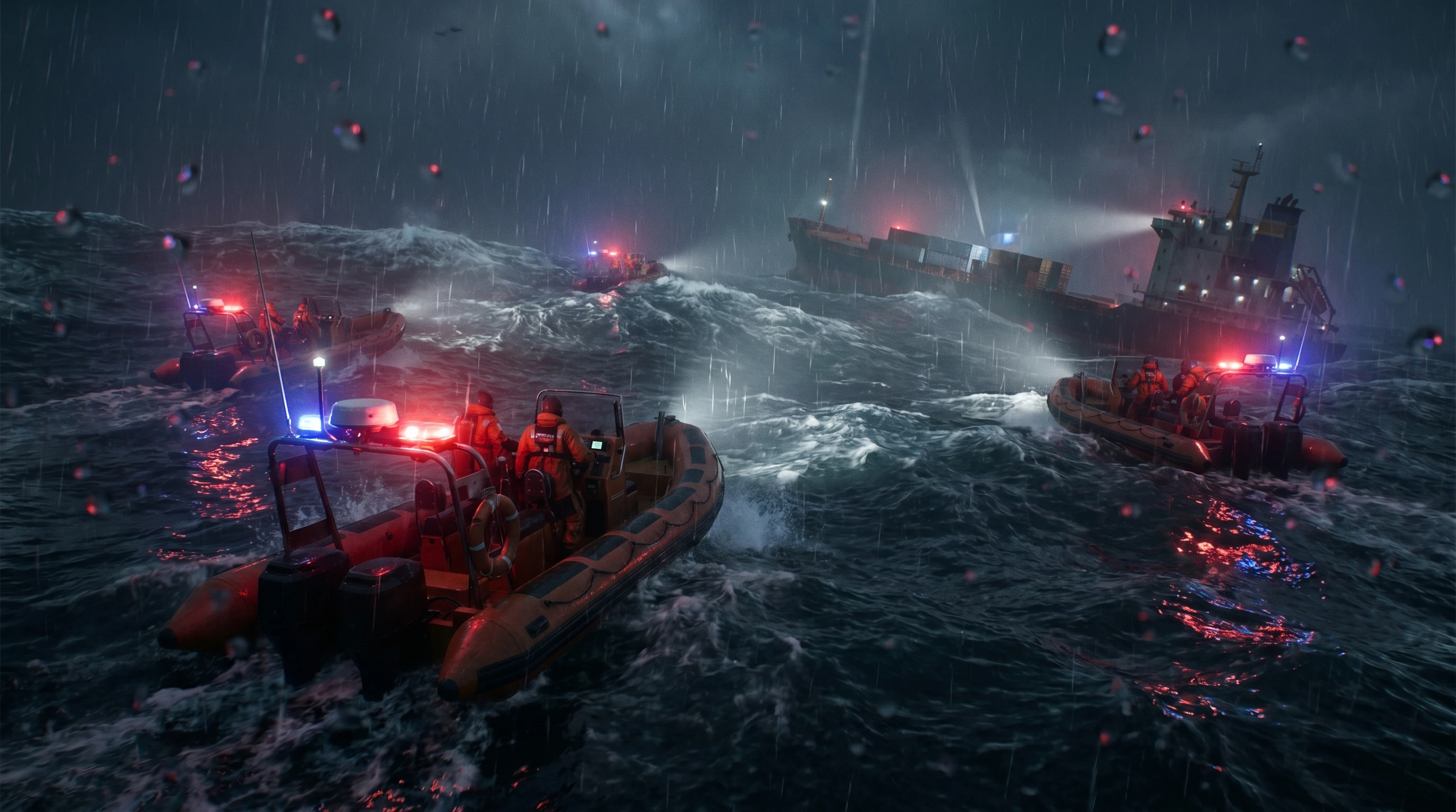 Storm Sea Rescue 4K